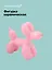 Декоративная фигурка Собачка-шарик (ярко-розовая) (21х17) (керамика) (12-Foryoucraft-202506-D6) — 3110846 — 1