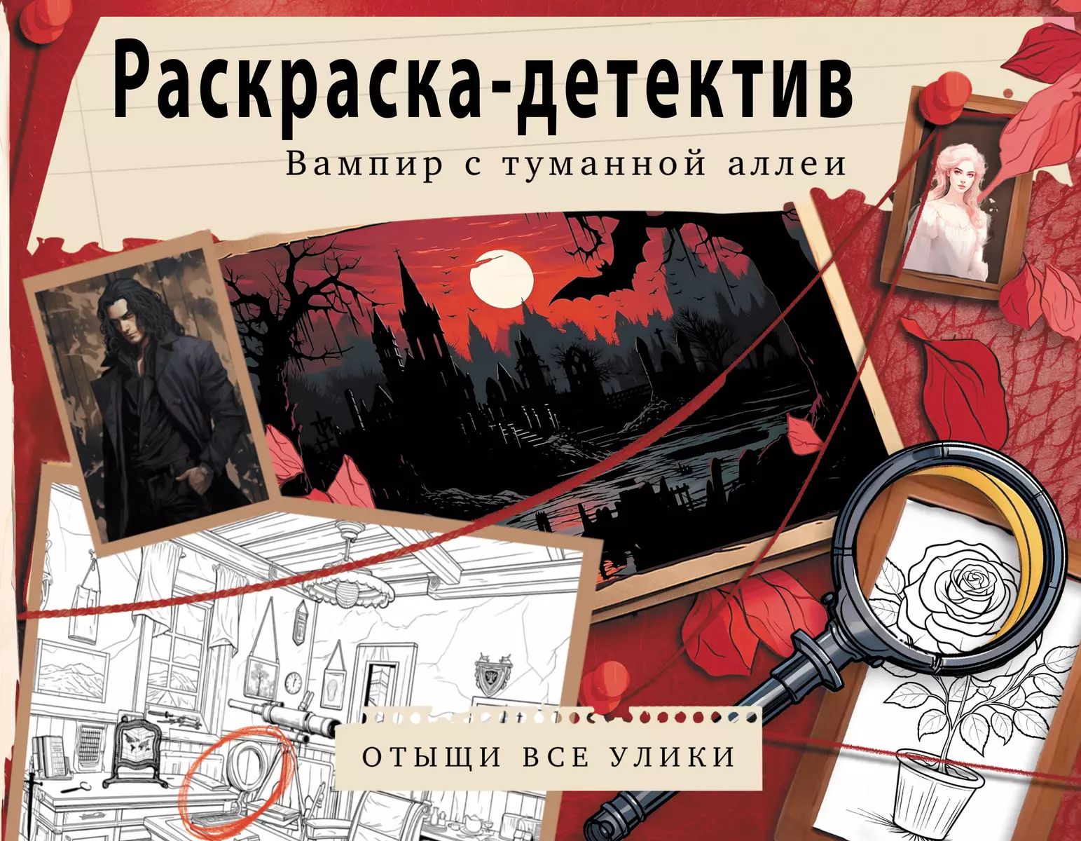 Вампир с туманной аллеи. Убийство в старинном замке. Раскраска-детектив -  купить книгу с доставкой в интернет-магазине «Читай-город». ISBN:  978-5-17-159219-6