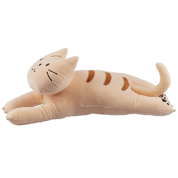 Мягкая игрушка Кот бежевый в полосочку на животе (60 см) 2640249 — 2