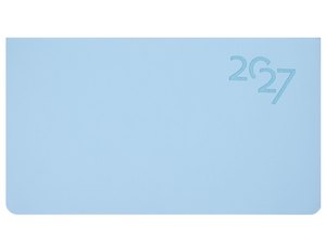 Планинг дат. 2027г. 64л "Soft Touch" голубая матча, иск.кожа, интегр.переплет, тонир.блок, скругл.углы, ляссе, инд.уп
