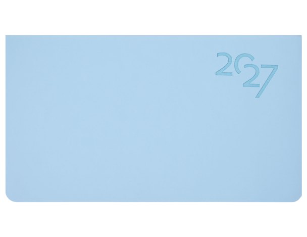 Планинг дат. 2027г. 64л "Soft Touch" голубая матча, карманный, иск.кожа, интегр.переплет, тонир.блок, скругл.углы, ляссе, инд.уп 3173946 — 1