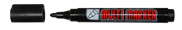 Маркер перманентный Crown, Multi Marker, черный 1-2 мм 201082 — 2