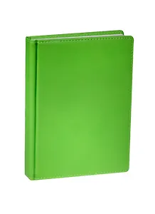 Ежедневник недат. А5 136л "VELVET" зеленый флуор, иск.кожа, ляссе, Bruno Visconti