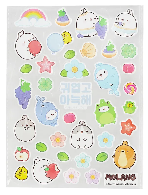 Набор для творчества. Molang. Милые наклейки и татушки 3012038 — 6