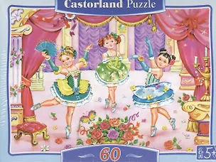 Пазл 60 MIDI B-06687 Маленькие балерины (32х23см) (коробка) (Castorland) 2382133