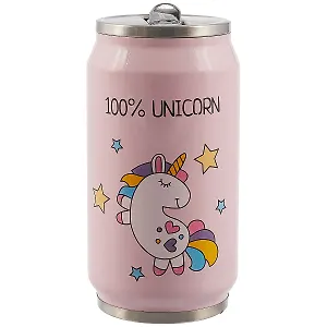 Термос в форме банки Единорог и звездочки 100% Unicorn (металл) (300 мл) (12-16070-870)