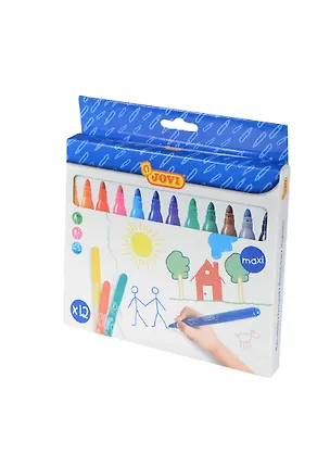 Фломастеры 12цв "MAXI", JOVI 203407