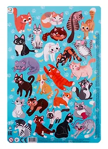 Пазл в рамке Dodo Коты 53 элемента