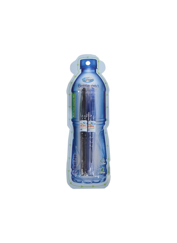 Ручки шариковые 02цв "ECO" (черная, синяя) 1,0мм, блистер, подвес, Centrum 231267 — 1