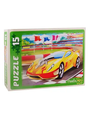 Пазл Желтая тачка Рыжий кот Макси-пазлы 15 элементов ПУ15-0595 2794777