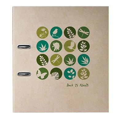 Папка архивная 75мм А4 "Nature Impress" жестк.картон., LEJOYS 227421 — 1