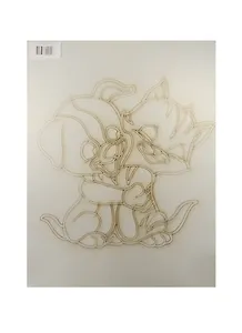 Трафарет Котенок с щенком (А3) (442) (Г03) (упаковка)