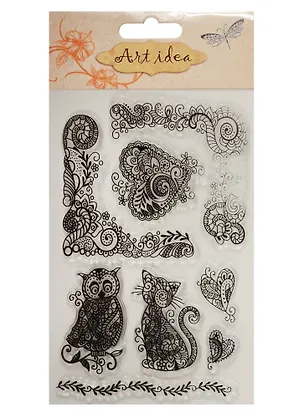 Набор для творчества, Штампы силиконовые 10*15см, сердца 2545920