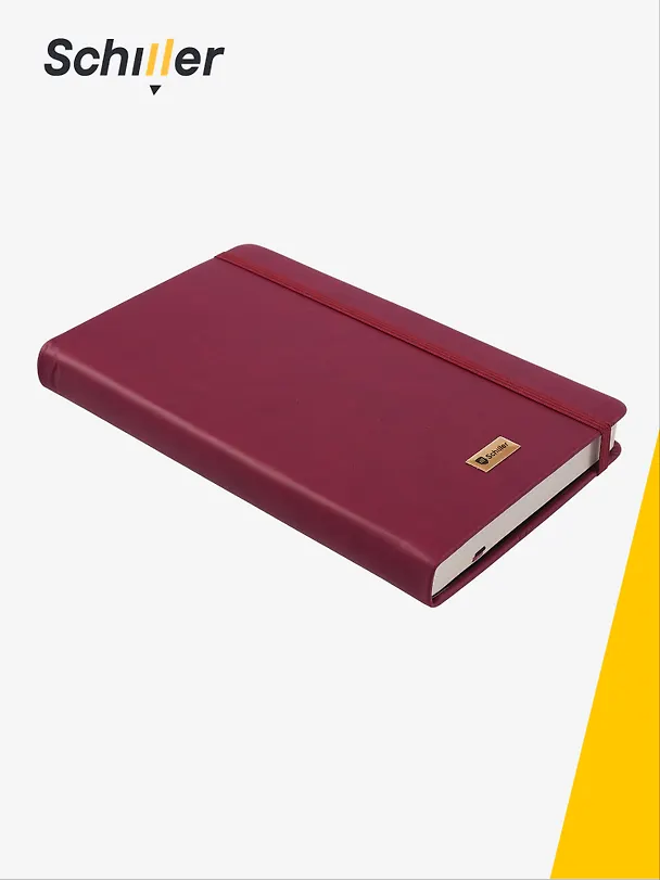 Книга для записей «Classic» А5-, 160 листов в линейку, бордовая, Schiller 3095785 — 2