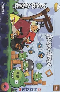 Пазл 12 элементов в рамке Angry Birds 2 (203х297 мм) (12П34_10395) (упаковка)
