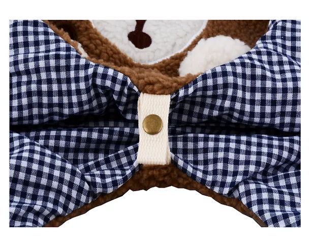 Сумка шоппер плюшевая Мишка (коричневая) (40х36)  (12-ZhenPin-2712) 3007095 — 3