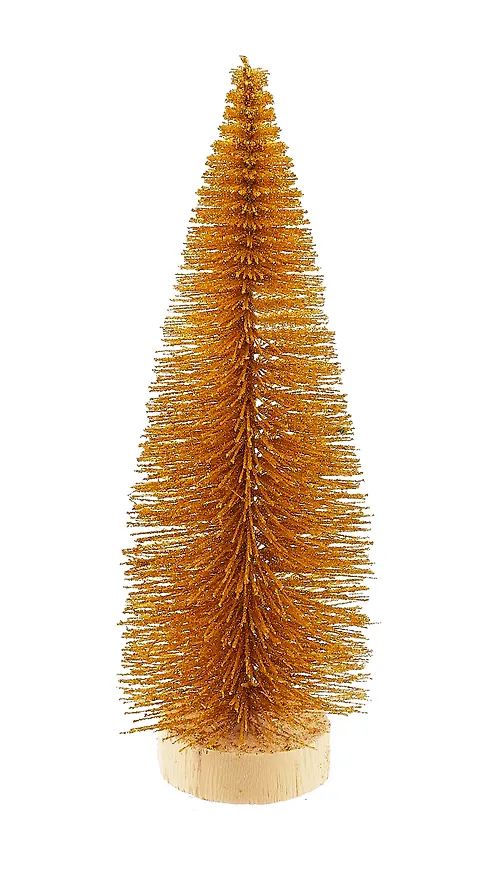 Новогоднее украшение Елка (золотая) (19см) (12-09270-N48) 3047295 — 1