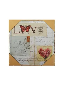 Постер металлический Любовь (20х20) (37424)
