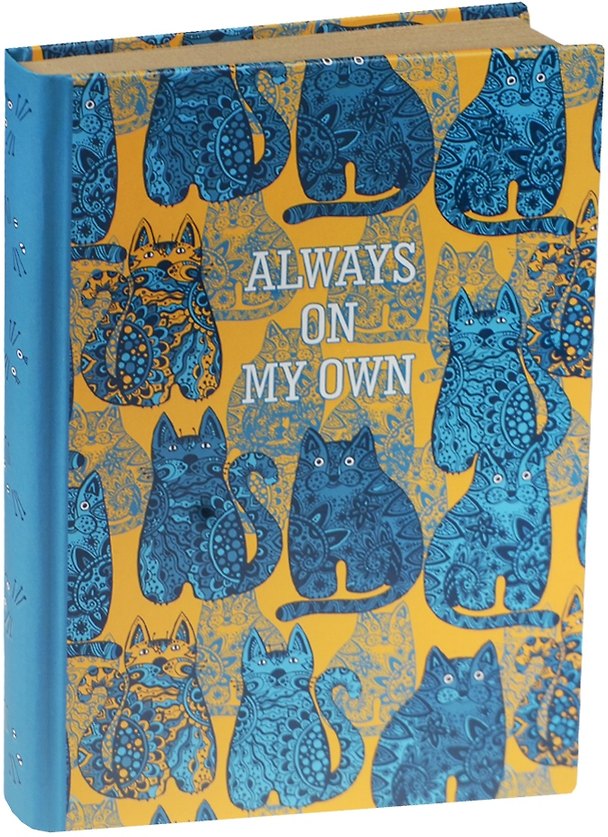 Блокнот «Always on My Own. Синие кошки», крафт 2491736 — 1