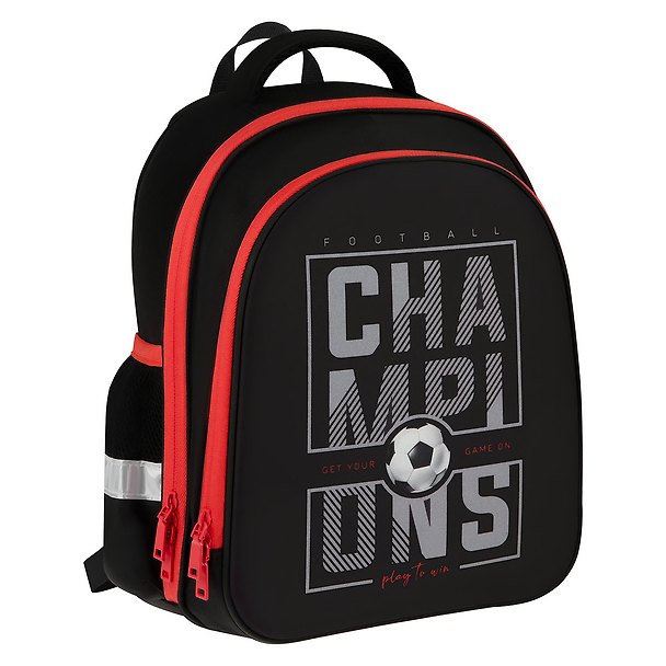 Ранец «Champions» для мальчика, анатомическая спинка, 2 отделения, 2 кармана, 35×29×12 см, OfficeSpace 3107513 — 1
