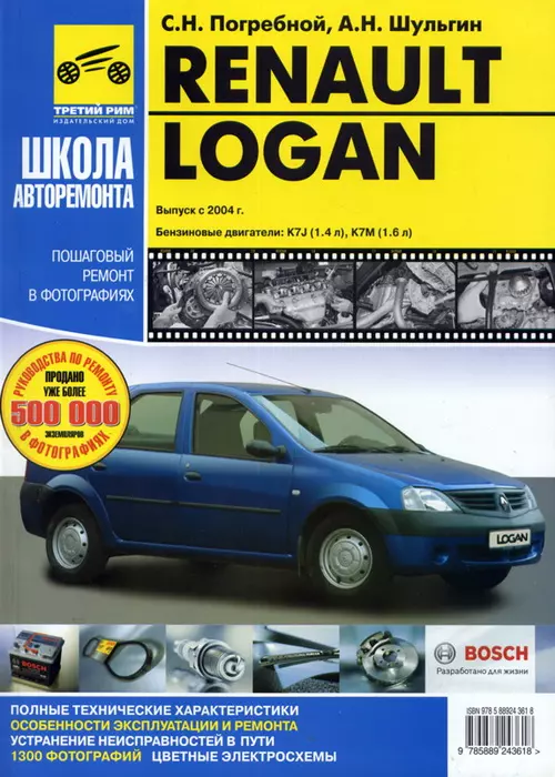 Руководство по ремонту Renault Logan — купить книгу по автомобилям Renault Logan | Третий Рим