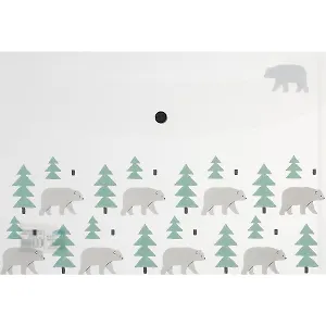 Папка -конверт «Bear» А4 на кнопке, в ассортименте