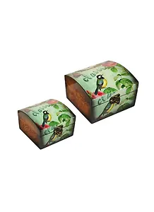 Набор шкатулок из 2 шт. (12х12х8/15х15х10) (187-161)