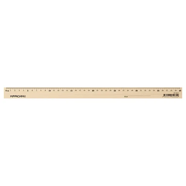 Линейка 40 см, деревянная, Красин 3107285 — 1