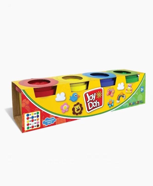 Масса для лепки Joy Doh, 4 баночки по 112г 3121529 — 1