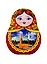 Магнит Москва Матрешка (дерево) (7,5см) — 2734235 — 1