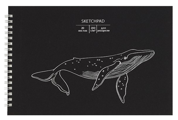 Скетчбук «Whale», 250x170 мм, 20 листов, 200 г/м2, Paper Art 2989510 — 1