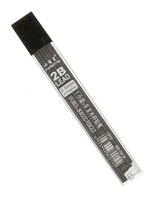 Грифели для механических карандаше, GoodMark, 2 мм, 2B, 8 штук 2980291 — 1