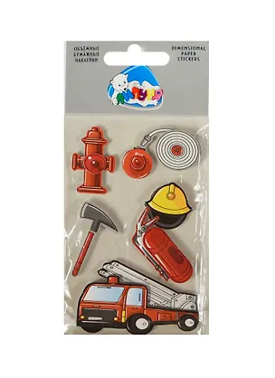 Н Пожарные (DPS004) (Объемные бумажные наклейки) 2219498