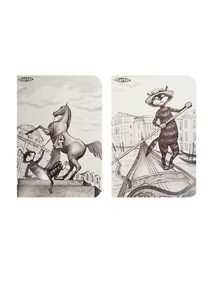 Тетрадь в клетку Marker Arte, "Котэ.ru", 60 листов, в ассортименте 234718