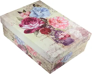 Коробка подарочная "Букет в вазе" 17*10,5*6см