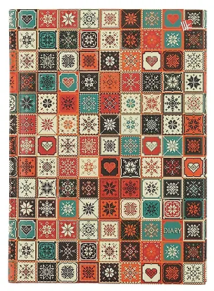 Ежедневник, Эксмо А5- 112л. н/датир. Орнамент. Милая мозаика твердая обложка с поролоном 326016