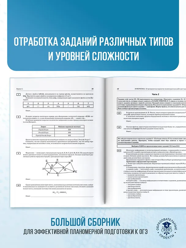 Книга ОГЭ-2026. Информатика. 10 тренировочных вариантов экзаменационных работ для подготовки к основному государственному экзамену (Денис Ушаков) — 8