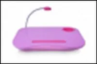 Столик для ноутбука с подушкой и подсветкой РОЗОВЫЙ (160172)