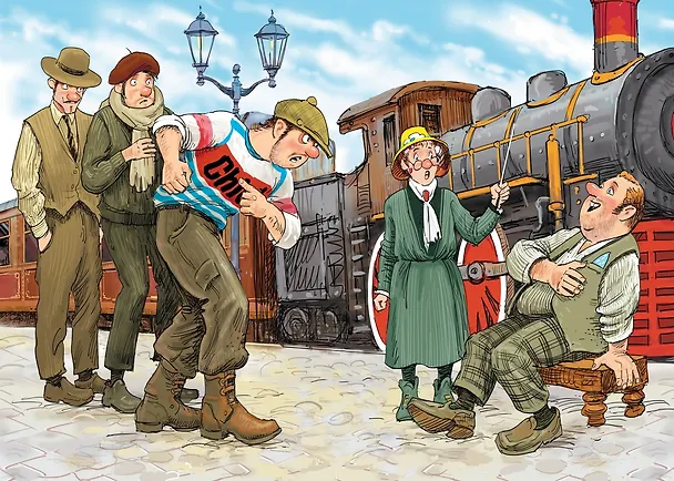 Книга Фрёкен Сталь, разбойники и паровоз (Ян-Олаф Экхольм) — 12