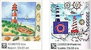 Наб. салф. для декупажа Маяк и парусник/Маяки (2770/5950) (2шт)