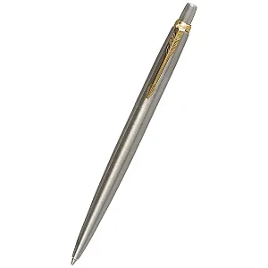 Ручка шариковая Parker, Jotter Stainless Steel GT, подарочная синяя
