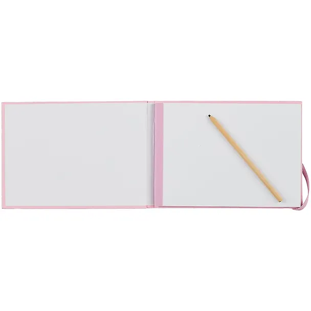 Скетчбук А5 40л "Free hand. No. 3" розовый, гладкая бумага, 140г/м2, тв.обложка, резинка 2885650 — 2