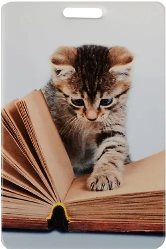 Чехол для карточек Котенок читает книгу 2509086 — 1