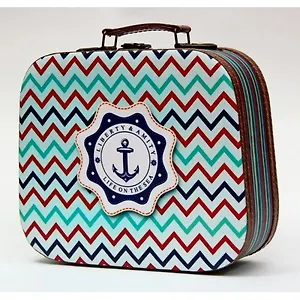 Шкатулка-саквояж дерево Якорь (25х20,5х9) (42741)