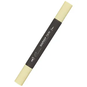 Маркер художественный "Сонет" лимонный, двухсторон., тонк. и широк.долото, Сонет