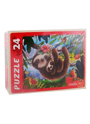 Пазл Милые ленивцы №2 Рыжий кот Макси-пазлы 24 элемента ПУ24-7187 2794793