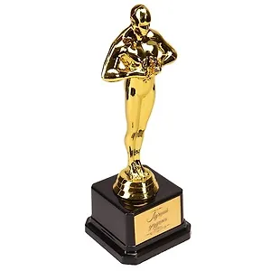 Статуэтка-кинонаграда с венком Лучший дедушка, 21 см Т-3336