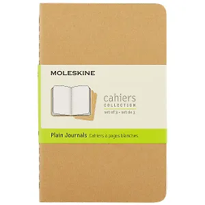 Набор книг для записей Moleskin Cahier Journal Pocket, 3 штуки, мягкая обложка, 32 листа, А6