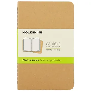Набор книг для записей Moleskin Cahier Journal Pocket, 3 штуки, мягкая обложка, 32 листа, А6 242480