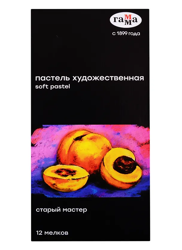 Пастель художественная 12цв "Старый мастер "Яркие цвета", Гамма 257542 — 1